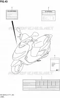 LABEL for Suzuki BURGMAN 125 2014