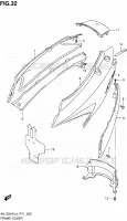 REAR FAIRING for Suzuki BURGMAN 125 2014