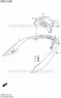 BACKREST (AN400AL6 E99) for Suzuki BURGMAN 400 2016