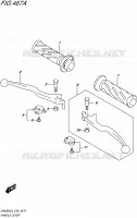 HANDGRIPS   LEVERS  (AN400AL6 E99) for Suzuki BURGMAN 400 2016