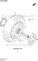 REAR WHEEL for Suzuki BURGMAN 400 2016