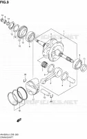 CRANKSHAFT for Suzuki BURGMAN 400 2014