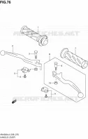 HANDGRIPS   LEVERS  (AN400AL4 E99) for Suzuki BURGMAN 400 2014