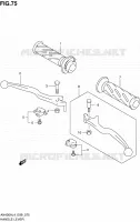 HANDGRIPS   LEVERS  (AN400L4 E99) for Suzuki BURGMAN 400 2014