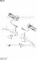 HANDGRIPS   LEVERS  (AN400ZAL4 E99) for Suzuki BURGMAN 400 2014