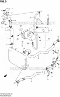 RADIATOR HOSE for Suzuki BURGMAN 400 2014
