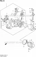 THROTTLE BODY for Suzuki BURGMAN 400 2014