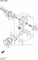 CRANKSHAFT for Suzuki BURGMAN 400 2015