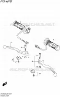 HANDGRIPS   LEVERS  (AN400ZAL5 E99) for Suzuki BURGMAN 400 2015