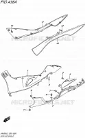 LOWER FAIRING (AN400AL5 E99) for Suzuki BURGMAN 400 2015