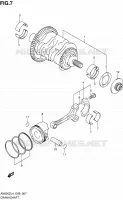 CRANKSHAFT for Suzuki BURGMAN 650 2014