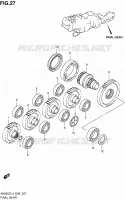 FINAL GEAR for Suzuki BURGMAN 650 2014