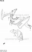 FRONT FAIRING for Suzuki BURGMAN 650 2014