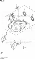 HEADLIGHT (N/REFLECTOR) for Suzuki BURGMAN 650 2014