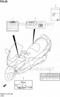 LABEL for Suzuki BURGMAN 650 2014