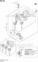 LOCK SET for Suzuki BURGMAN 650 2014