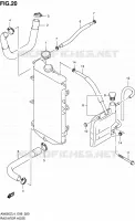 RADIATOR HOSE for Suzuki BURGMAN 650 2014