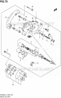 REAR CALIPER for Suzuki BURGMAN 650 2014