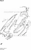 REAR FAIRING for Suzuki BURGMAN 650 2014