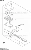 REAR MASTER CYLINDER for Suzuki BURGMAN 650 2014