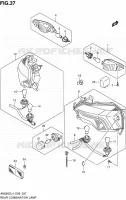 TAIL LIGHT ASSY (N/REFLECTOR) for Suzuki BURGMAN 650 2014