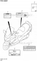 LABEL for Suzuki BURGMAN 650 2015