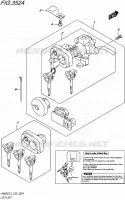 LOCK SET for Suzuki BURGMAN 650 2015