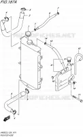 RADIATOR HOSE for Suzuki BURGMAN 650 2015