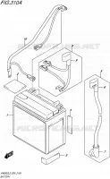 BATTERY for Suzuki BURGMAN 650 2015