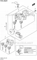 LOCK SET for Suzuki BURGMAN 650 2015
