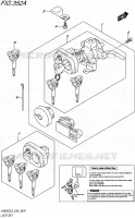LOCK SET for Suzuki BURGMAN 650 2016