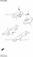 REAR FOOTRESTS for Suzuki BURGMAN 650 2016