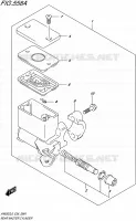 REAR MASTER CYLINDER for Suzuki BURGMAN 650 2016