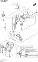LOCK SET for Suzuki BURGMAN 650 2016