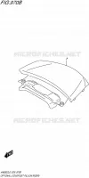 OPTIONS (COVER SET PILLION RIDER) for Suzuki BURGMAN 650 2016