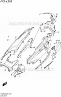 REAR FAIRING for Suzuki BURGMAN 650 2016