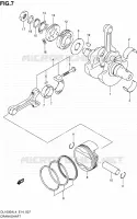 CRANKSHAFT for Suzuki V-STROM 1000 2014