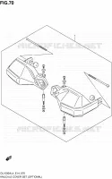 KNUCKLE COVERS (OPTIONAL) for Suzuki V-STROM 1000 2014
