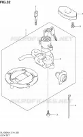 LOCK SET for Suzuki V-STROM 1000 2014