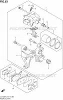 REAR CALIPER for Suzuki V-STROM 1000 2014