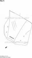 WINDSCREEN (OPTIONAL) for Suzuki V-STROM 1000 2014