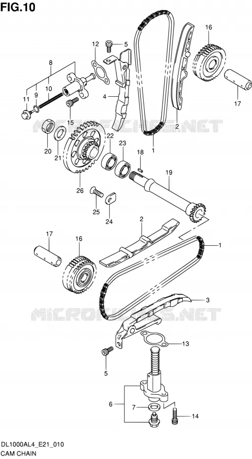 TIMING Suzuki MOTO 1000 V-STROM 2014  DL1000A L4 (E21)