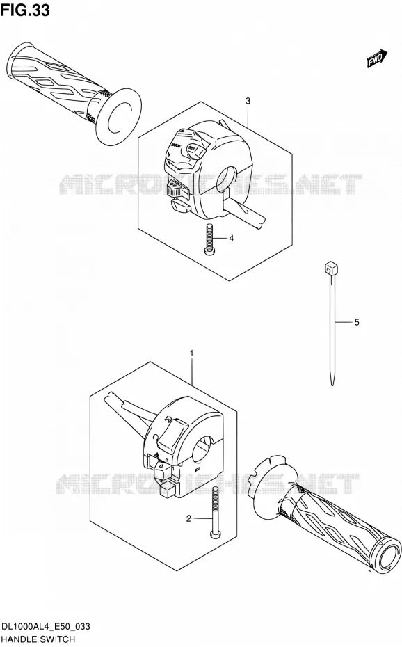 SWITCHES Suzuki MOTO 1000 V-STROM 2014  DL1000A L4 (E50)