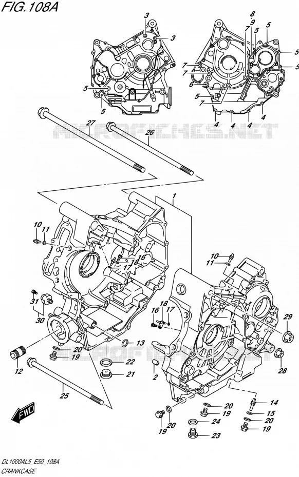 CASING Suzuki MOTO 1000 V-STROM 2015  DL1000A L5 (E50)