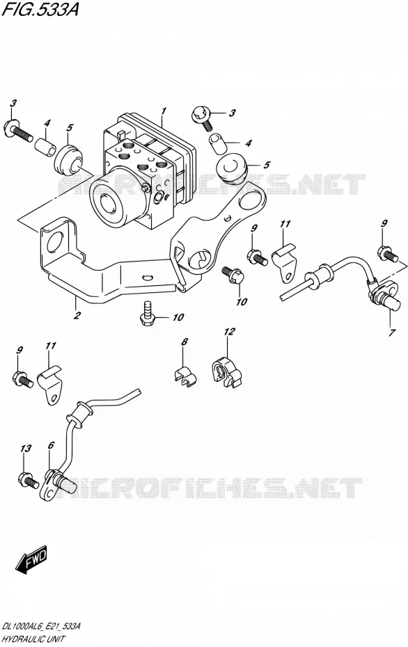 ABS SYSTEM Suzuki MOTO 1000 V-STROM 2016  DL1000A L6 (E21)