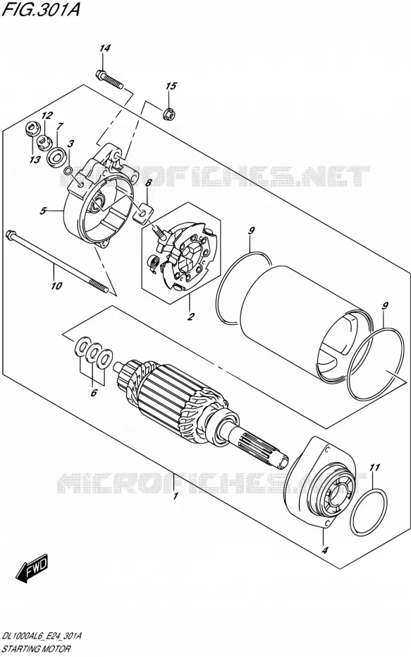 STARTER MOTOR Suzuki MOTO 1000 V-STROM 2016  DL1000A L6 (E24)