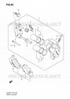 FRONT CALIPER for Suzuki V-STROM 650 2010