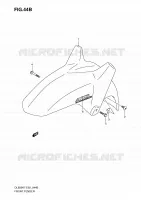 FRONT FENDER (MODEL K9/L0) for Suzuki V-STROM 650 2010