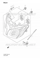 HEADLIGHT (E24) for Suzuki V-STROM 650 2010