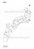 REAR FENDER for Suzuki V-STROM 650 2010